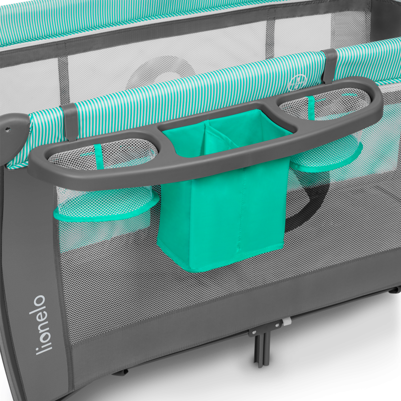 Lionelo Sven Plus Turquoise/Grey — Lit bébé 2en1