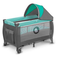 Lionelo Sven Plus Turquoise/Grey — Lit bébé 2en1