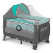 Lionelo Sven Plus Turquoise/Grey — Lit bébé 2en1