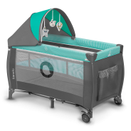 Lionelo Sven Plus Turquoise/Grey — Lit bébé 2en1