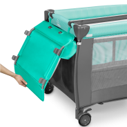 Lionelo Sven Plus Turquoise/Grey — Lit bébé 2en1