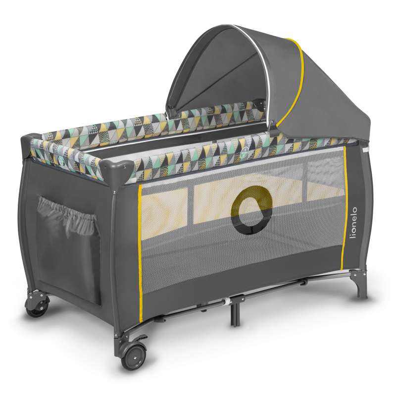 Lionelo Sven Plus Yellow Scandi — Lit bébé 2en1
