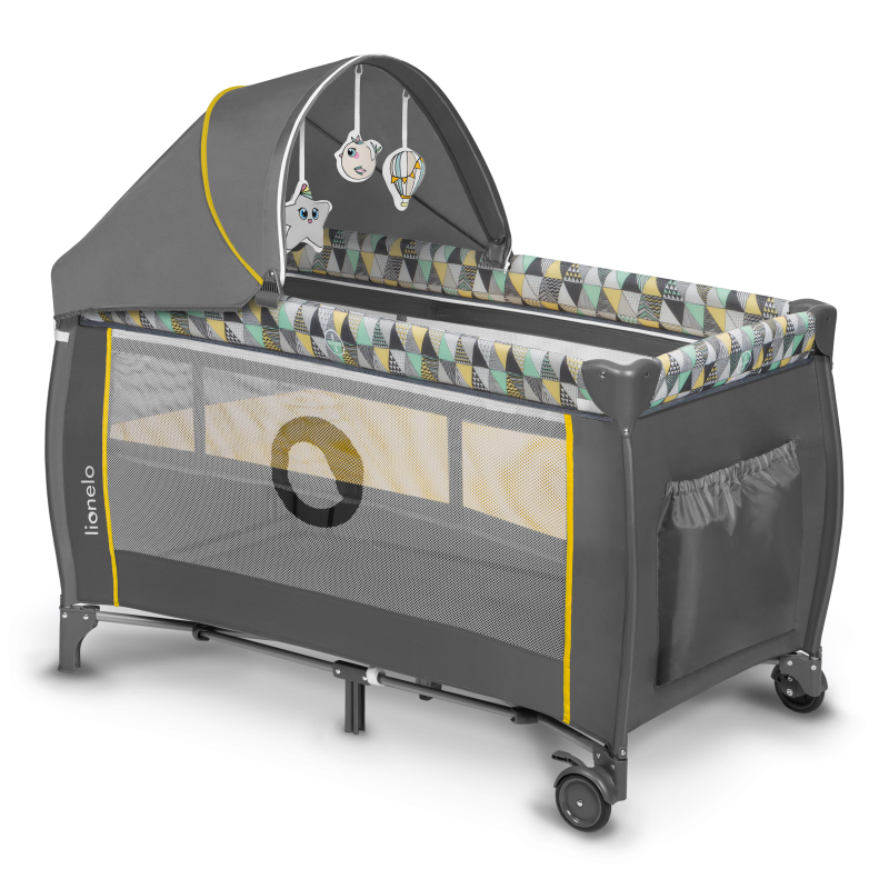 Lionelo Sven Plus Yellow Scandi — Lit bébé 2en1