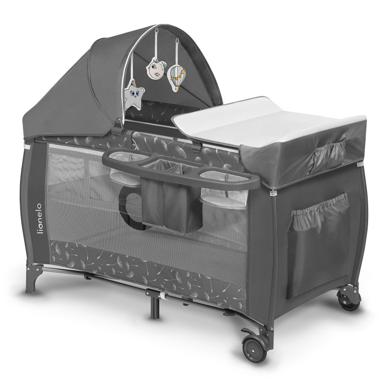 Lionelo Sven Plus Grey Concrete — Lit bébé 2en1