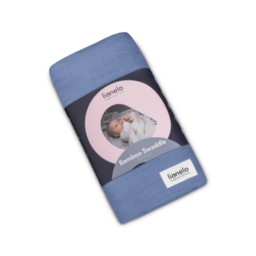 Lionelo Bamboo Swaddle Blue Denim — Écharpe de portage