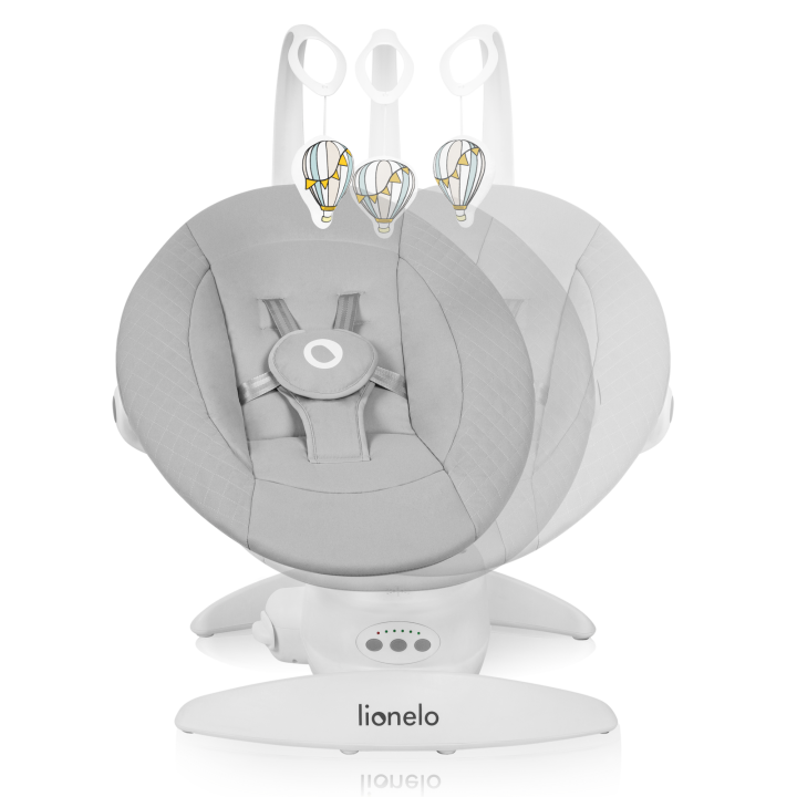 Lionelo Iris Grey Concrete — Balancelle-transat pour bébé