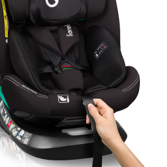 Lionelo Bastiaan One i-Size Black Carbon — Siège-auto bébé