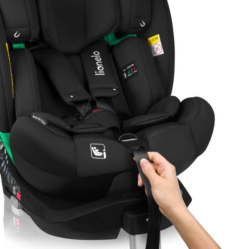 Lionelo ​​Braam Air i-Size Black Carbon — Siège-auto bébé