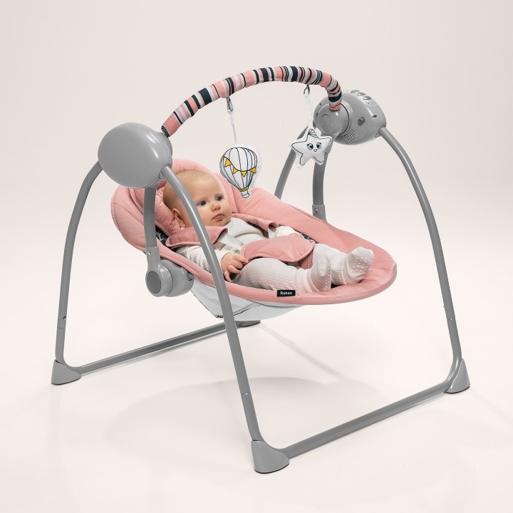 Lionelo Ruben Grey Graphite — Balancelle-transat pour bébé