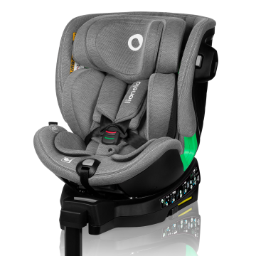 Lionelo ​​Harmony i-Size Grey Concrete Bamboo — Siège-auto bébé