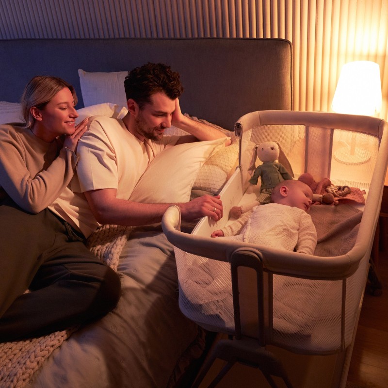 Lionelo Luna Beige Sand — Lit bébé 2en1