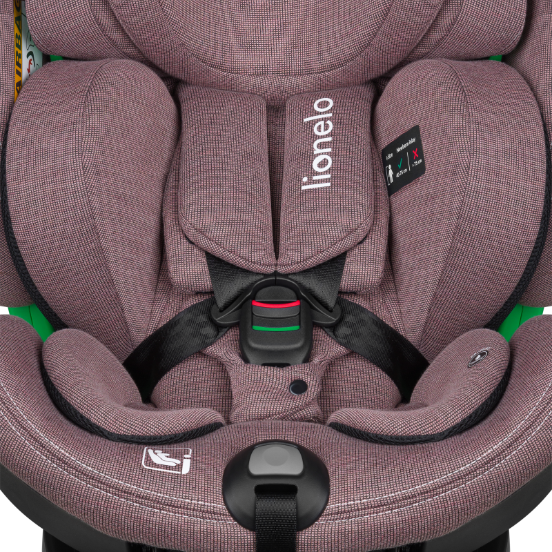 lionelo ​​Harmony i-Size Pink Mauve Bamboo — Siège-auto bébé