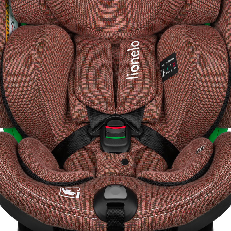 lionelo ​​Harmony i-Size Red Brick Bamboo — Siège-auto bébé