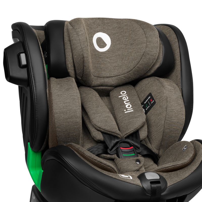 lionelo ​​Harmony i-Size Green Olive Leather — Siège-auto bébé