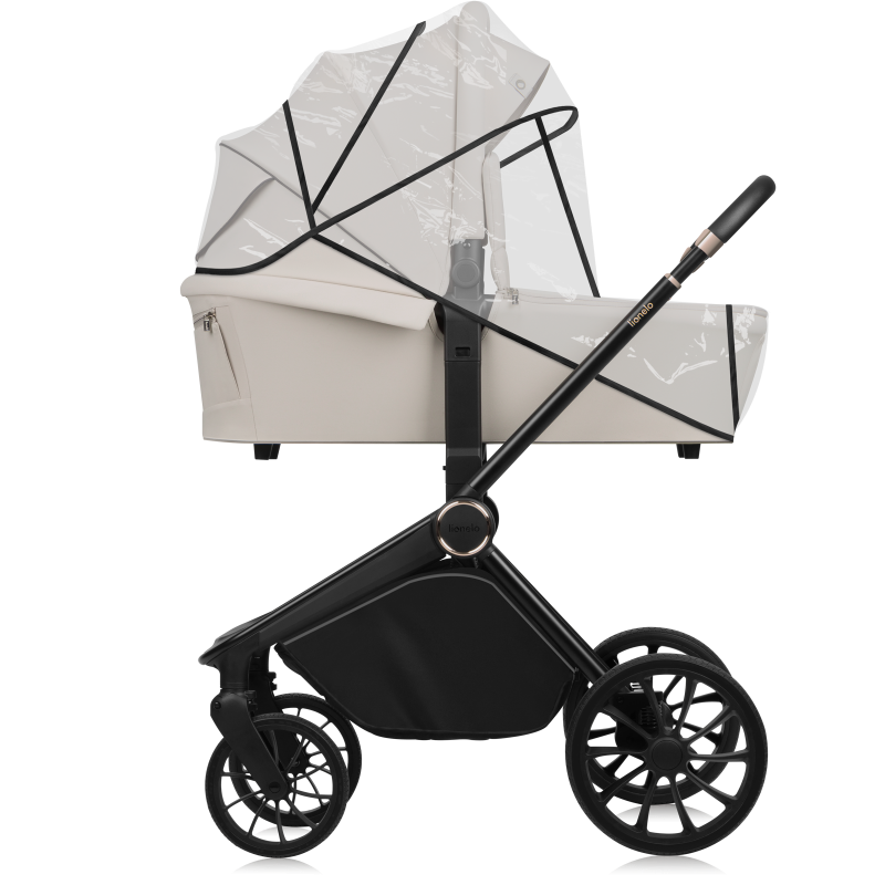 Lionelo Mika Plus 3en1 Beige Sand — Poussette multifonctionnelle