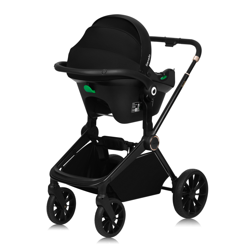 Lionelo Mika Plus 3en1 Beige Sand — Poussette multifonctionnelle