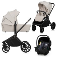 Lionelo Mika Plus 3en1 Beige Sand — Poussette multifonctionnelle