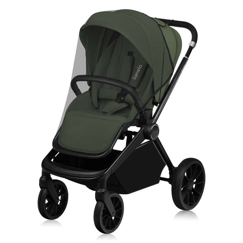 Lionelo Mika Plus 3en1 Green Olive — Poussette multifonctionnelle