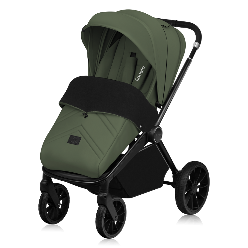 Lionelo Mika Plus 3en1 Green Olive — Poussette multifonctionnelle