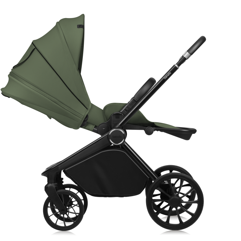 Lionelo Mika Plus 3en1 Green Olive — Poussette multifonctionnelle