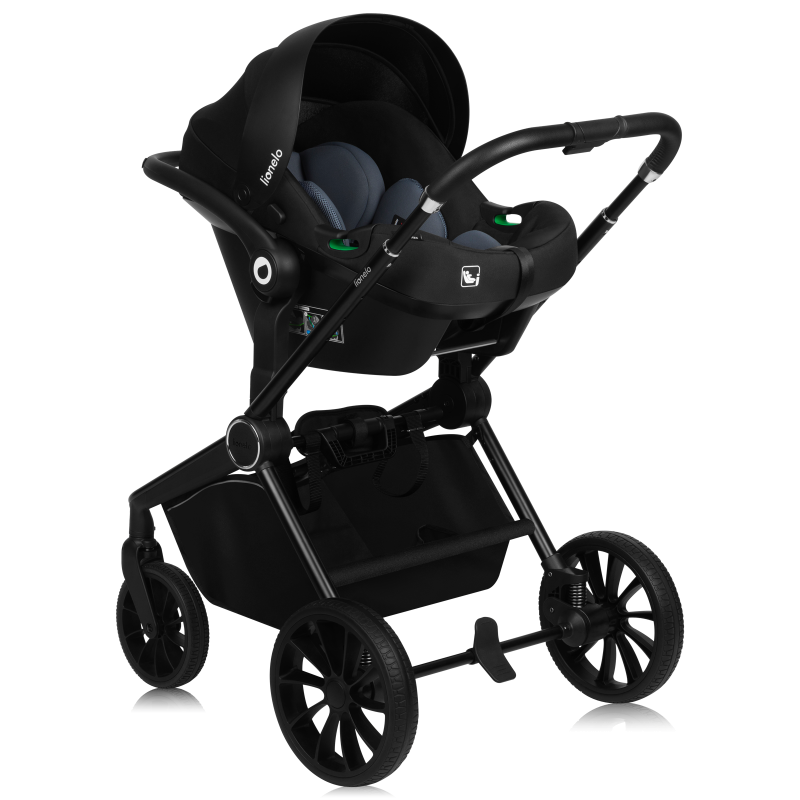 Lionelo Mika Plus 3en1 Green Olive — Poussette multifonctionnelle