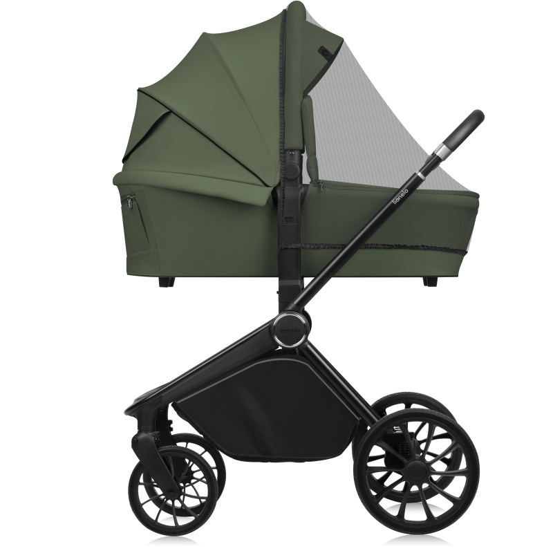 Lionelo Mika Plus 3en1 Green Olive — Poussette multifonctionnelle