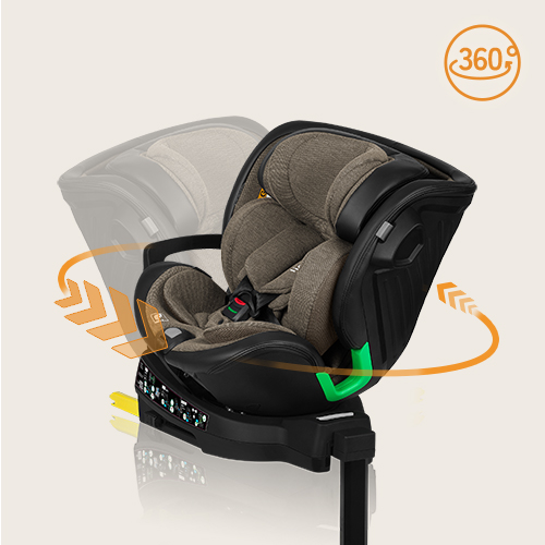 lionelo Harmony i-Size Green Olive Leather — Siège-auto bébé