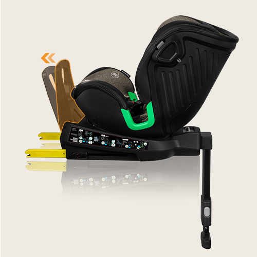 lionelo Harmony i-Size Green Olive Leather — Siège-auto bébé