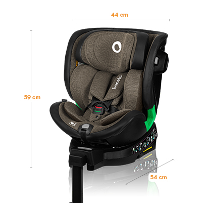 lionelo Harmony i-Size Green Olive Leather — Siège-auto bébé