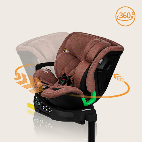 lionelo ​​Harmony i-Size Red Brick Bamboo — Siège-auto bébé