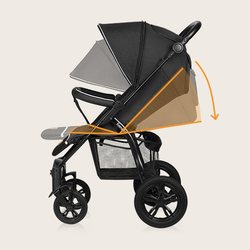 Lionelo Lilac Beige Sand – leżaczek-bujaczek