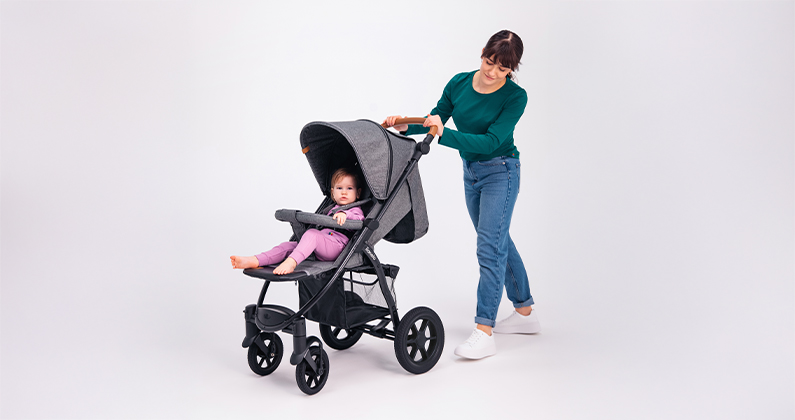 Lionelo Lilac Beige Sand – leżaczek-bujaczek