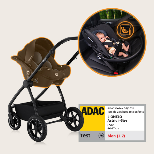 3 en 1 : Siège auto Lionelo Astrid i-Size avec ADAC