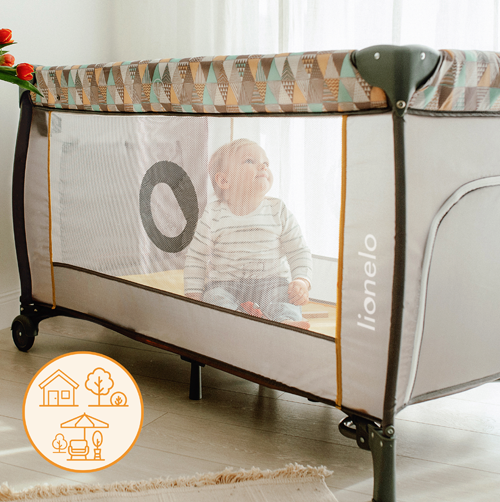 Lionelo Bella Set Grey Concrete 2 w 1 - Bujaczek z gondolą 2 w 1