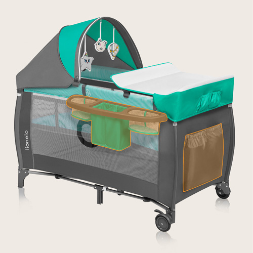 Lionelo Bella Set Grey Concrete 2 w 1 - Bujaczek z gondolą 2 w 1